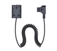 Ujjdwiurgh V-Mount/D-Tap To NP-FW50 DC Coupler Power Dummy Battery Adapter Coiled Cable for A7 A7Ii A7S A7R A7Sii A7Rii A6500 A6300 A6000 A5000 A5100 Nex-5 Nxx-7 Camera