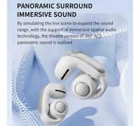 Ujjdwiurgh V12 Wireless Bluetooth 5.3 Ear Clip Earphone Headphones Sports Gaming Open Headset HiFi Earbuds 350mAh Long Standby