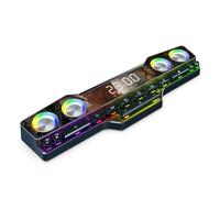 Ujjdwiurgh V18 Dazzle Colour Speakers Home Desktop Computer Game Big Sound LED Colour Lights Gaming Keyboard Bluetooth Speakers Easy Install