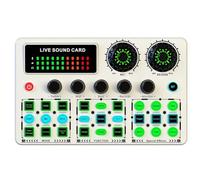 Ujjdwiurgh V99 Podcast Live Sound Card Dedicated Singing Sound Card Equipment Mobile Karaoke Recording Computer Mixer B