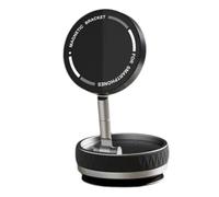 Ujjdwiurgh Versatile Black Magnetic Mobile Phone Car Holder with Suction Cup, 360 Degree Rotation, and Folding Navigation Feature