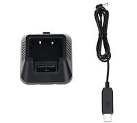 Ujjdwiurgh Walkie Talkie Battery Charger USB Charging Cable Replacement for UV-5R UV-5RE -5R Two Way Radio