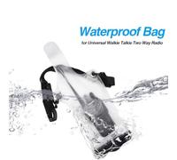 Ujjdwiurgh Walkie-Talkie Transparent Two-Way Radio Bag Protective Cover Universal Handheld Waterproof
