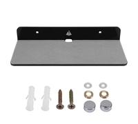 Ujjdwiurgh Wall Shelf Speaker Stand, Acrylic Wall Mount Display Shelf for Bluetooth Speaker, Webcam, Cell Phones, Toy-Black