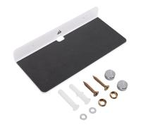 Ujjdwiurgh Wall Shelf Speaker Stand, Acrylic Wall Mount Display Shelf for Bluetooth Speaker, Webcam, Cell Phones, Toy-White