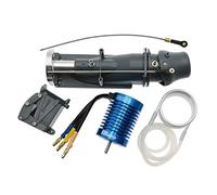 Ujjdwiurgh Water Jet Thruster Power Sprayer Pump Water Jet Pump with 3650 Brushless Motor + Water Cooling Jacket for RC Jet Boat
