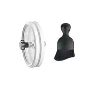 Ujjdwiurgh Waterproof Cleaning Clip for Vinyl Records with Handle LP Vinyl Record Cleaner Clamp Label Saver Protector White