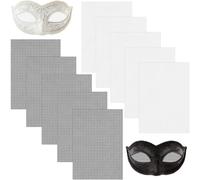 Ujjdwiurgh Waterproof Fursuit Eyes Mesh 10 Sheets, Printable Blank for Handicraft for Mask, Props Sculpting Supplies