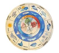Ujjdwiurgh Weather Calendar Weather Calendar Pendant Weather Wheel/Weather Chart/Bilingual French/Weather Learning Educational Toys