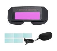 Ujjdwiurgh Welding Goggles Solar Powered Auto Darkening Welding Mask Goggles Welder Glasses with Elastic Headband and Storage Case