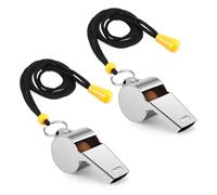 Ujjdwiurgh Whistle, Whistle for Coaches, Stainless Steel Whistles -Whistle Whistle for Teachers Loud Crisp Sound 2PCS