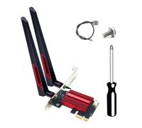 Ujjdwiurgh WiFi 7 MT7925 PCI-E Adapter Card Kit 5374Mbps Tri Band 2.4G/5G/6GHz BT5.3 Desktop Wireless Network Adapter for Win10/11