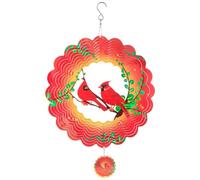 Ujjdwiurgh Wind Spinner Metal 3D Rotating Windchimes Luxury Art Garden Hanging Outdoor Decoration, Easy to Use Fine Workmanship