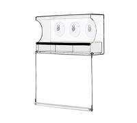 Ujjdwiurgh Window Bird Feeder Accessory Weatherproof Outdoor Suction Cup Hanger with 3 Section Tray and Roof Cover