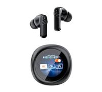 Ujjdwiurgh Wireless ANC Bluetooth 5.4 Headphones LED Touch Screen Visible Earphones Noise Cancellation Headset