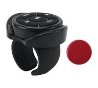 Ujjdwiurgh Wireless Bluetooth Media Button Remote Controller Car Motorcycle Bike Steering Wheel Music Play Remote for Phone Tablet