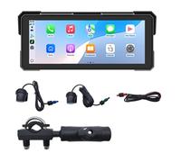 Ujjdwiurgh Wireless Carplay 8.1 Inch Motorcycle Navigation Screen Android Auto Bluetooth Waterproof MP5 Player Portable