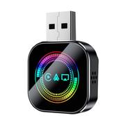 Ujjdwiurgh Wireless Carplay Adapter 3 in 1 Smart Airplay Android Auto USB Dongle Wired Connection Plug and Play