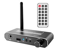 Ujjdwiurgh Wireless HIFI Converter Bluetooth 5.2 Receiver Audio Coaxial To R/L 3.5Mm Aux Adapter with U Disk Play Mic