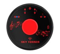 Ujjdwiurgh Wireless Page Turner Pedal Portable Mini Music Page Turner Foot Pedal Control Rechargeable for Tablets Phones Multimedia