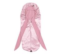 Ujjdwiurgh Women Bonnet Sleeping Hat Long Tail Braid Hair Night Sleep Cap Head Shower Caps for Sauna Bathing Bonnet High Guality Pink