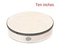 Ujjdwiurgh Wooden Hand Drum Kid Percussion Toy Wood Frame Drum for Children Music Game Convenient Portable Musical Instrument,10 in