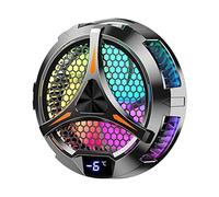 Ujjdwiurgh X42 Tablet Radiator Tablet Cooler RGB Colorful Lighting 10cm Magnetic Semiconductor Cooler Cooling Fan for Tablet