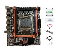 Ujjdwiurgh X99E Motherboard+E5 2673 V3 CPU+Thermal Grease Support 4XDDR4 RECC RAM PCIEX16 NVMe Gigabit LAN Card Desktop Motherboard