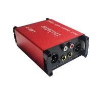 Ujjdwiurgh XLR Audio Isolator 6.35mm Adapter Port DI Box Current Noise Reduction Common Ground Filter Sound Isolation