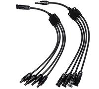 Ujjdwiurgh Y Type 4 to 1 Adapter Solar Panel Cable Wire Connectors Adapter Photovoltaic Panel Convergence Cable