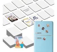 UJL 40Pcs Sublimation Magnet Blanks Custom Square Magnets (2.95" x 2.16")