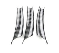 UJNHEQ Car Inner Door Panel Handle Pull Trim Cover Car Accessories for X5 X6 E70 E71 2007-2013(LHD Black-a)