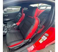 UJNHEQ Car Seat Covers Full Set Perforated Leather In Middle For Ford 2011-2015 For Mustang 2015-2022 Driver Seat(5)