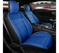 UJNHEQ Car Seat Covers Full Set Perforated Leather In Middle For Ford 2011-2015 For Mustang 2015-2022 Driver Seat(7)