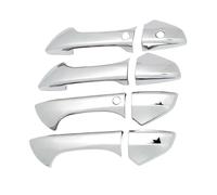 UJNHEQ Car Upgrade Carbon Fiber Chrome Silver Door Bowl Handle Cover for Eighth Generation for Accord 2008 2009 2010-2013(Type B)