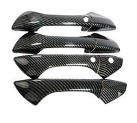 UJNHEQ Car Upgrade Carbon Fiber Chrome Silver Door Bowl Handle Cover for Eighth Generation for Accord 2008 2009 2010-2013(Type A)