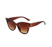 UJNHGQ Cat Eye Sunglasses Woman Fashion Big Frame Cat Sun Glasses Female Retro Shades UV400 Black White Color,C4,1