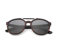 UJNHGQ Classic Trend Wooden Sunglasses Elliptical Frame Fashionable Gentlemen's And Women's Sunglasses UV400 Glasses,black,RoundBambooCaseC