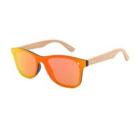 UJNHGQ Fashion Retro Bamboo Sunglasses Polarized Eyewear for Men's UV 400 Designers Vintage Style Wear Outdoor Man Glasses,Red,1