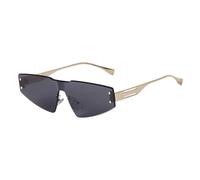 UJNHGQ Fashion Small Rimless Cat Eye Sunglasses Men Sports Outdoor Sun Glasses Women One Piece Shades UV400,C6,1