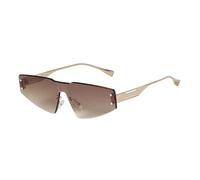 UJNHGQ Fashion Small Rimless Cat Eye Sunglasses Men Sports Outdoor Sun Glasses Women One Piece Shades UV400,C9,1