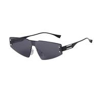 UJNHGQ Fashion Small Rimless Cat Eye Sunglasses Men Sports Outdoor Sun Glasses Women One Piece Shades UV400,C1,1