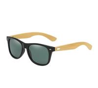 UJNHGQ Fashionable Bamboo Wood Sunglasses Men Women Classic Square Vintage Driving Sun Glasses Black Fishing Eyewear UV400 Eyepieces,02 Dark Green G15