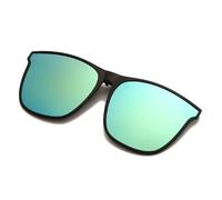 UJNHGQ Polarized Clip On Sunglasses Men Photochromic Car Driver Goggles Night Vision Glasses Anti Glare Vintage Square Glasses,Gold Mercury,Z1