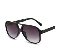 UJNHGQ Polarized Sunglasses For Men Women Vintage Oval Frame Goggle Driving Night Vision Eyewear UV400,Gloss Black,Ordinary Sunglasses