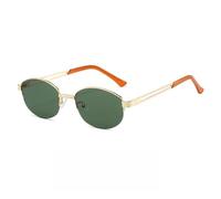 UJNHGQ Retro Old Money Style Sunglasses Oval Face Small High-End Polarized Glasses Concave Shape,c6,1