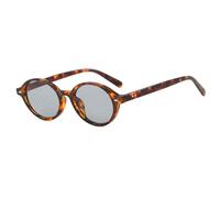 UJNHGQ Retro Oval Women's Sunglasses Fashionable Small Frame Designer Sunglasses Outdoor Eyewear UV400,Leopard Gray,only 1pcs sunglasses
