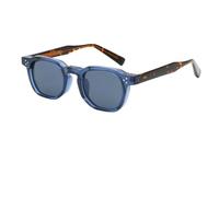 UJNHGQ Retro Punk Polarized Lenses Man Men Sunglasses Square Trends Glasses Women Popular Eyepieces Sunglass Woman,6239C7 BLUE,Myopia 100