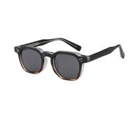 UJNHGQ Retro Punk Polarized Lenses Man Men Sunglasses Square Trends Glasses Women Popular Eyepieces Sunglass Woman,6239C3 BLACK DEMI,Hyperopia 100