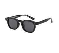 UJNHGQ Retro Punk Polarized Lenses Man Men Sunglasses Square Trends Glasses Women Popular Eyepieces Sunglass Woman,6239C1 BLACK,Myopia 250